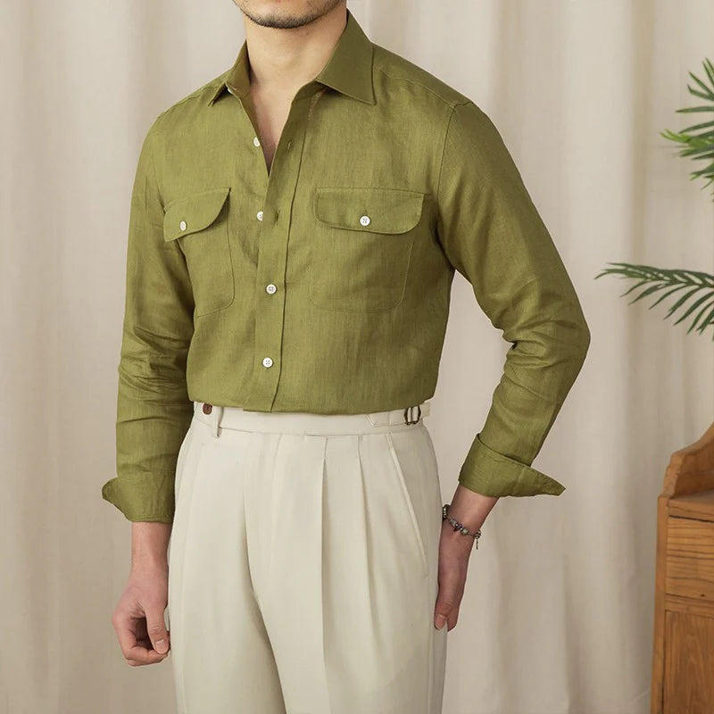 CAVARI HERITAGE LINEN SHIRT