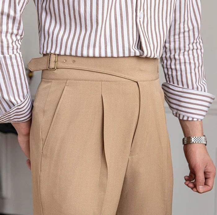 DERMONT HERITAGE PLEATED TROUSERS