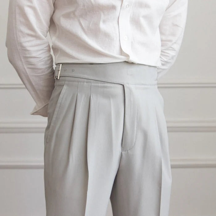 LAZARE HERITAGE PLEATED TROUSERS