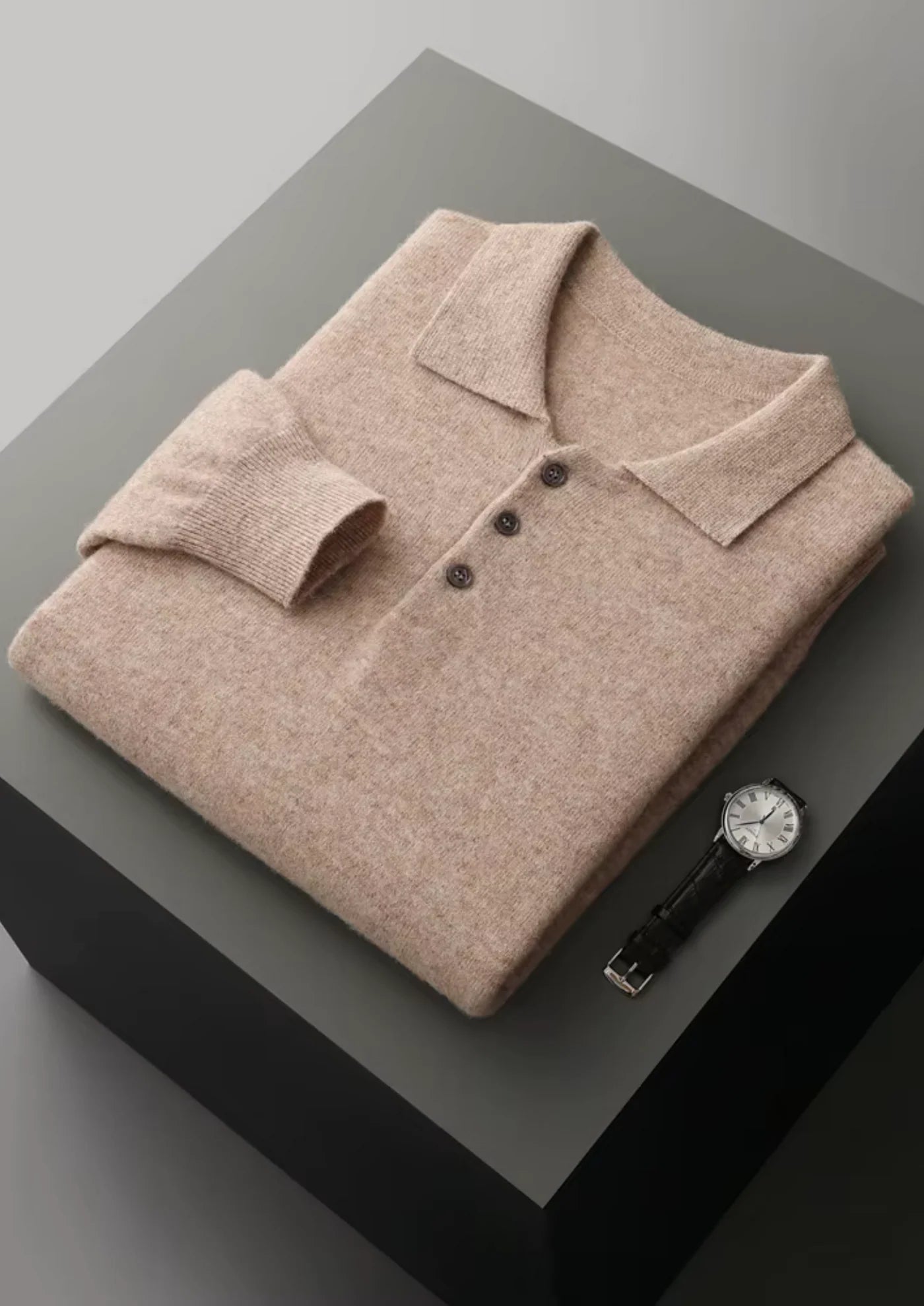 VERONA WOOL POLO SWEATER