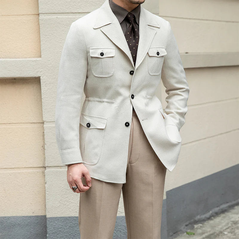 LISBON TAILORED UTILITY COLLAR JACKET