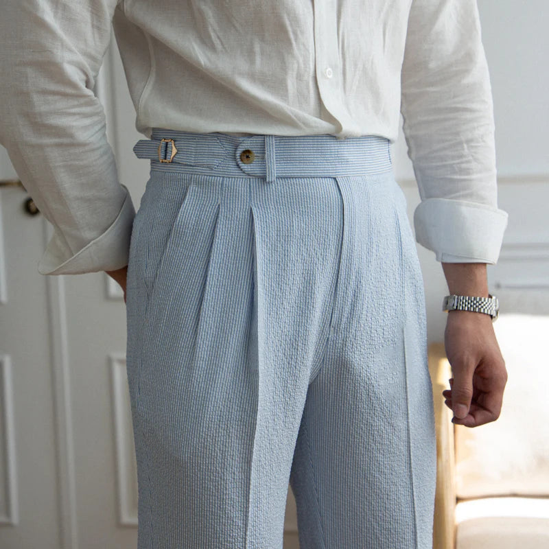 LEVANT SEERSUCKER TROUSERS