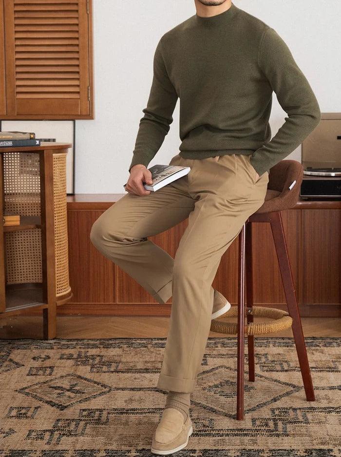 REGAL SLIM FIT WOOL NECK