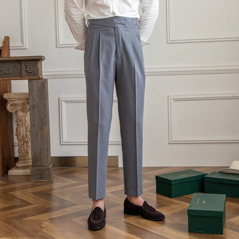 LAZARE HERITAGE PLEATED TROUSERS