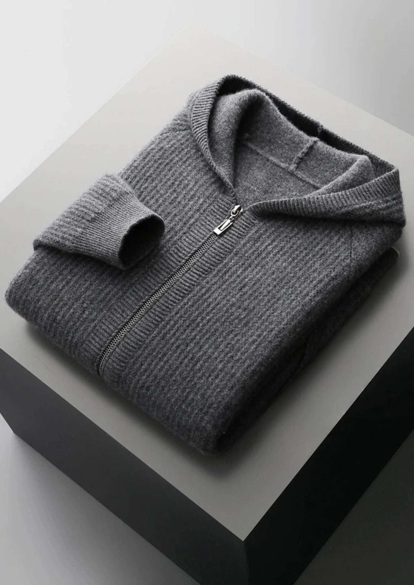 NOTTING WOOL RIBBED HOODIE