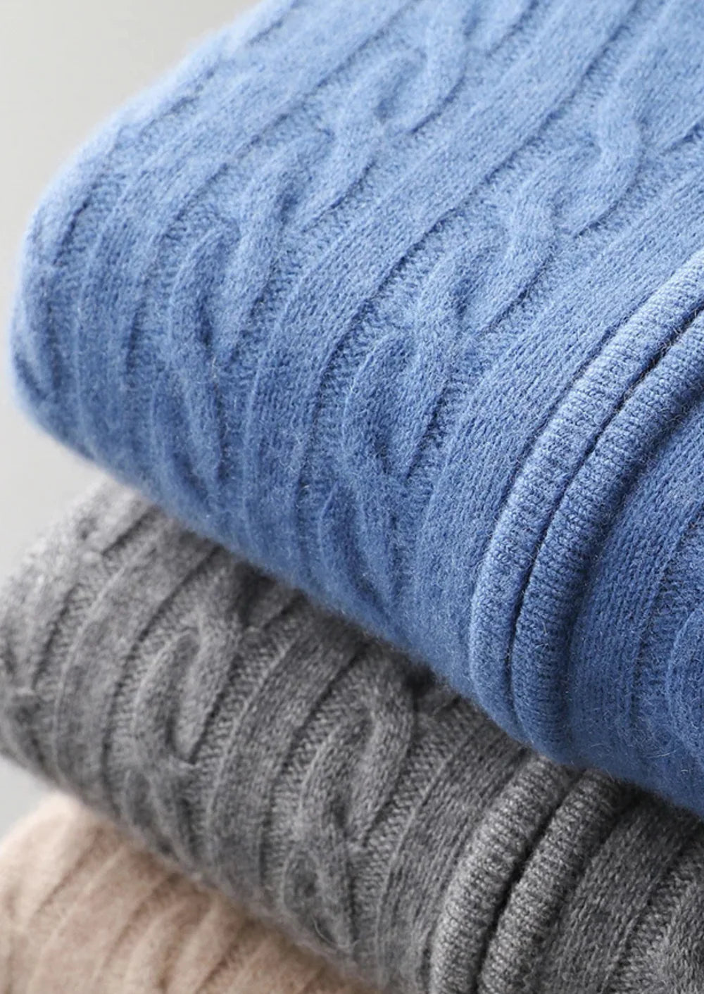 NOTTING 100% CASHMERE CABLE ZIP HODDIE