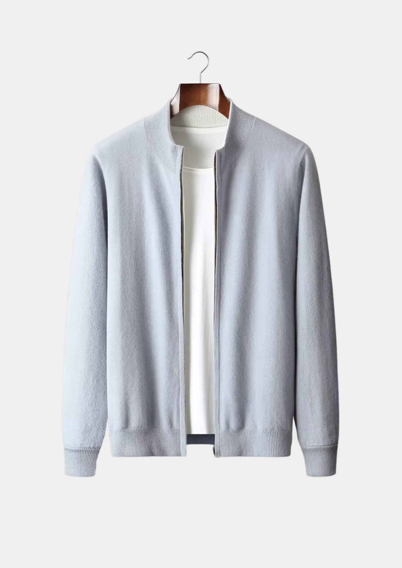 TENUE WOOL ZIP CARDIGAN