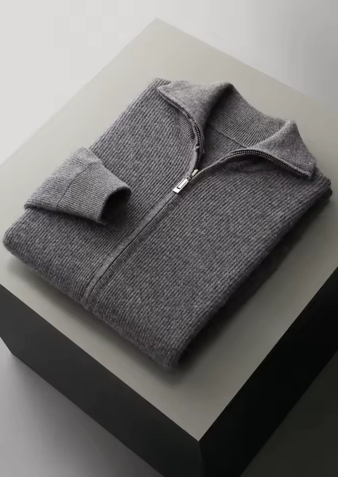 WINDSOR WOOL RIBBED CARDIGAN