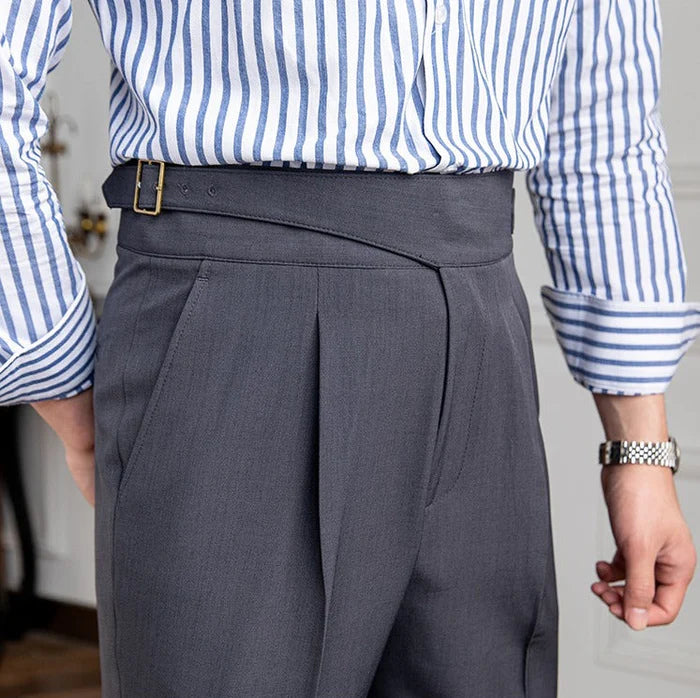 DERMONT HERITAGE PLEATED TROUSERS
