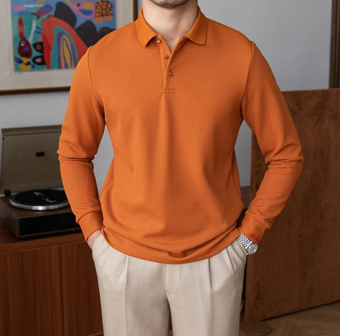 EVERYDAY KNIT LONG SLEEVE POLO
