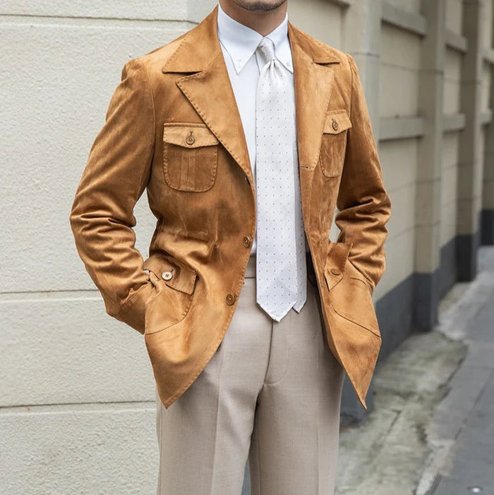 ANTWERP ATELIER SUEDE COLLAR JACKET