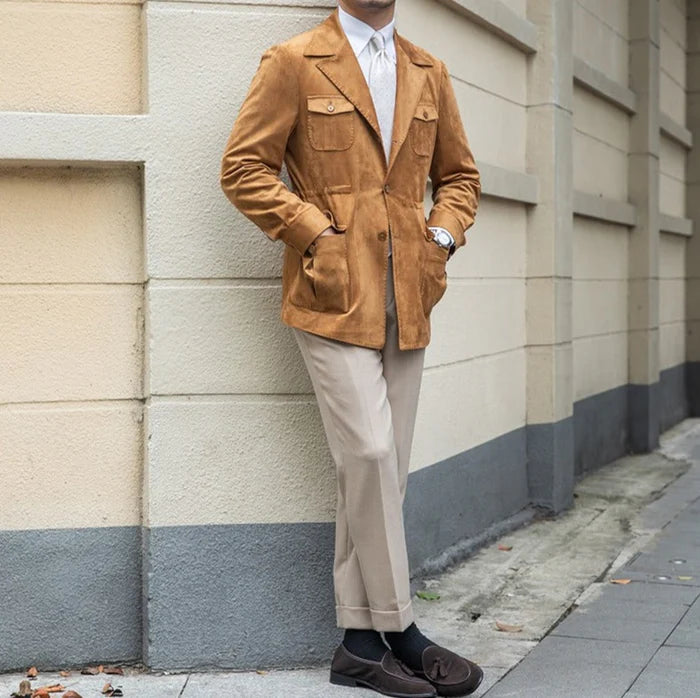 ANTWERP ATELIER SUEDE COLLAR JACKET