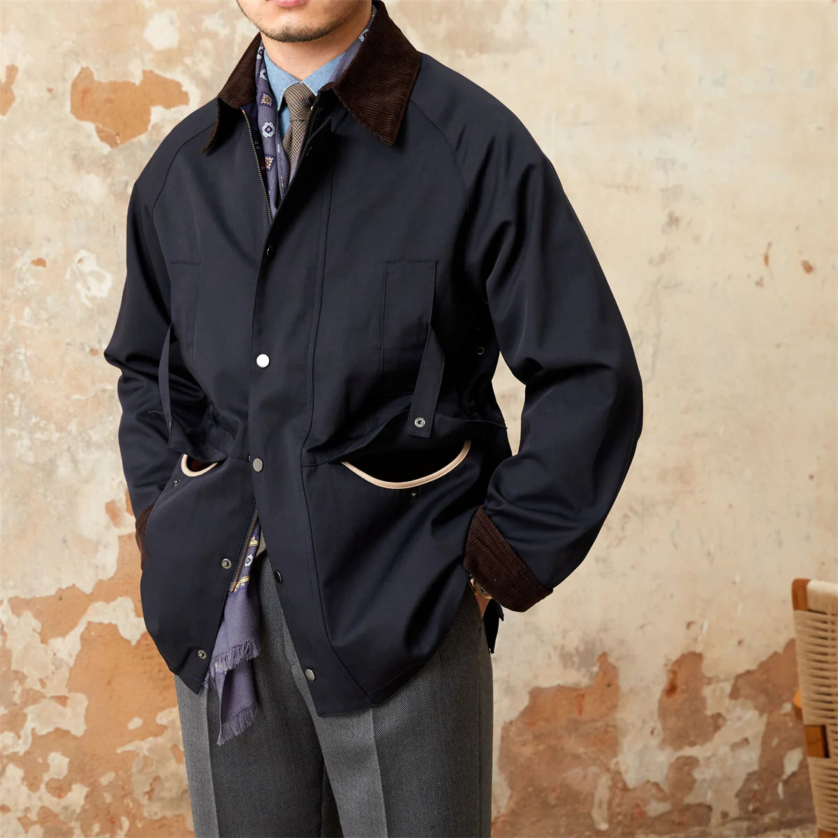 GENEVA COTTON BLEND WATERPROOF CORDURAY JACKET