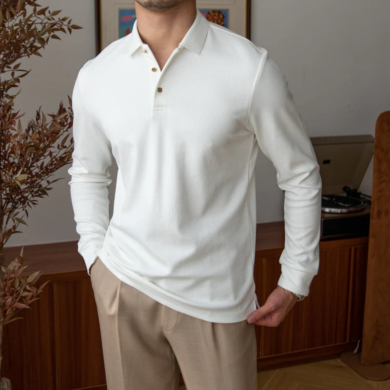 EVERYDAY KNIT LONG SLEEVE POLO