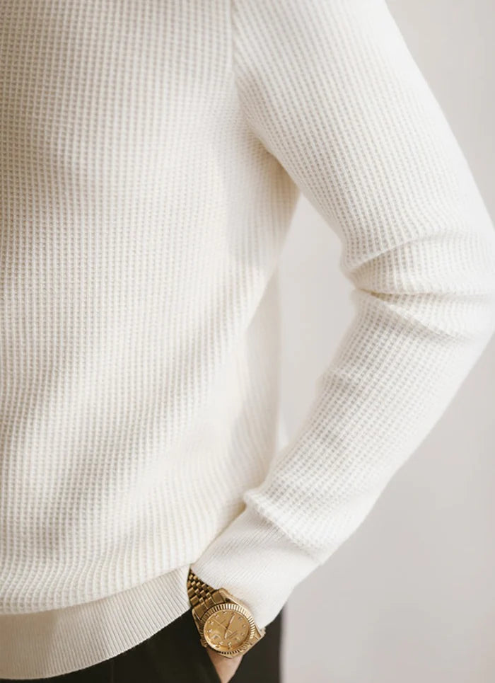ASTOR KNIT LONG SLEEVE POLO