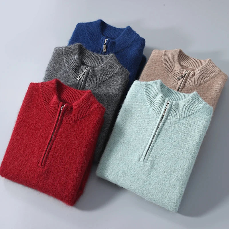BELGRAVIA 100% CASHMERE ZIP UP
