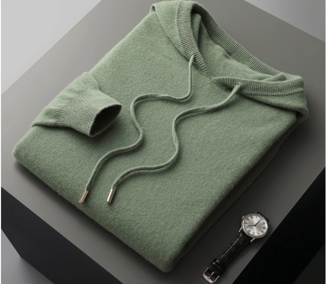 CORTONA LUX 100% CASHMERE HOODED SWEATER
