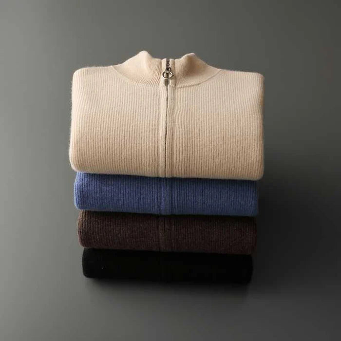 RIVOLI 100% CASHMERE ZIP VEST