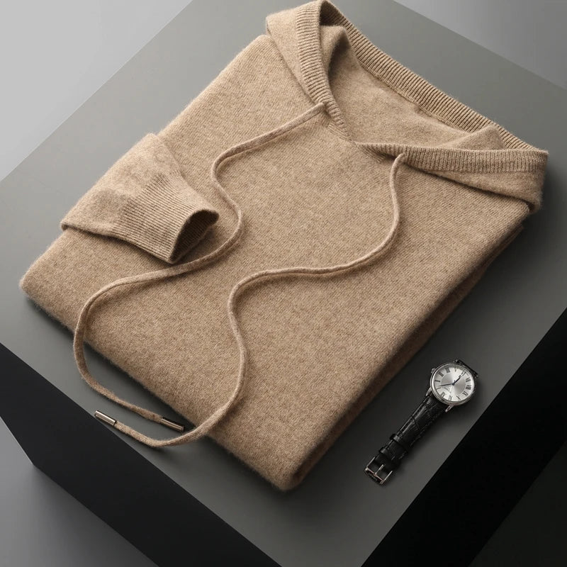 CORTONA LUX 100% CASHMERE HOODED SWEATER