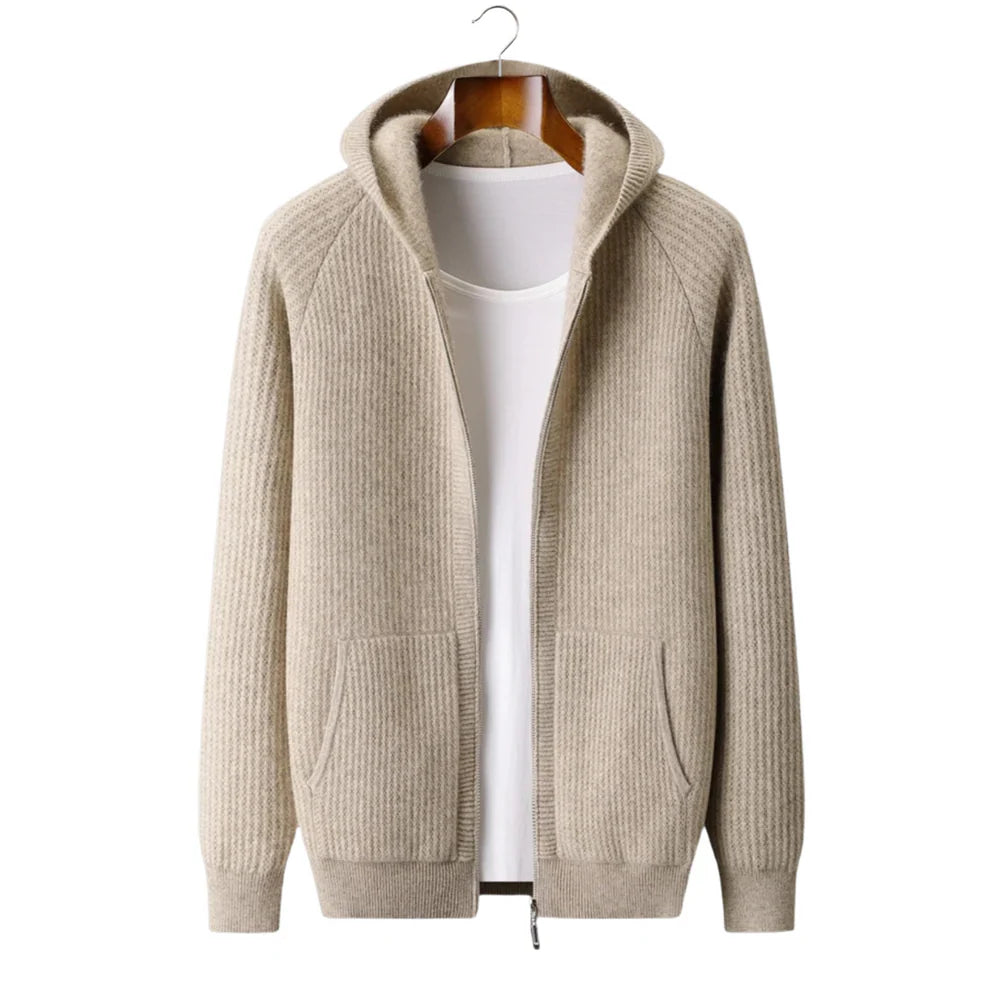 NOTTING WOOL RIBBED HOODIE