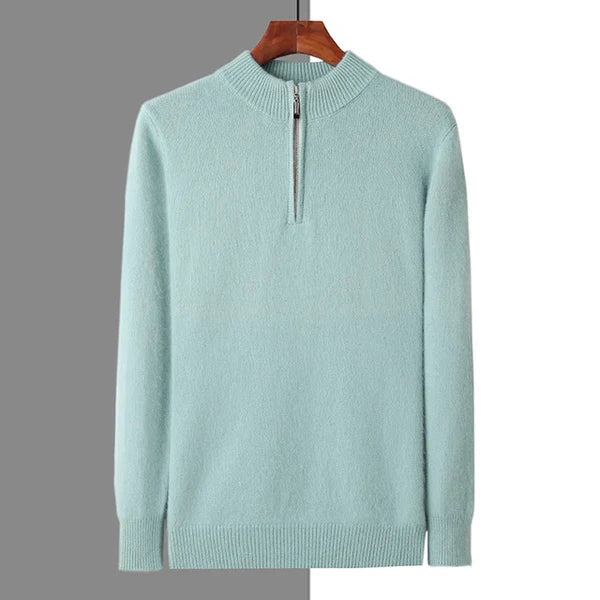 BELGRAVIA 100% CASHMERE ZIP UP