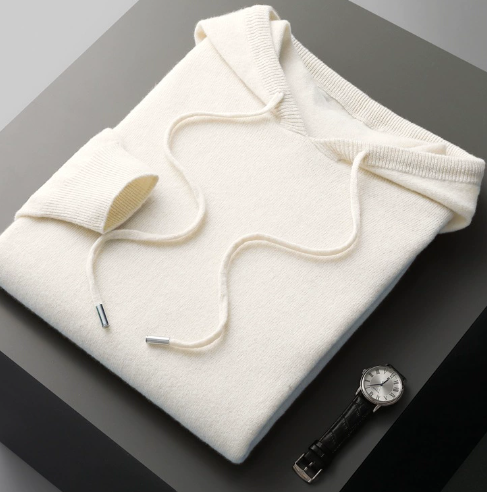 CORTONA LUX 100% CASHMERE HOODED SWEATER