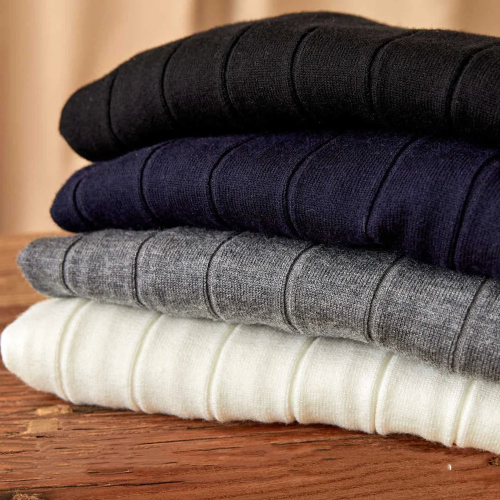 FLORENCE SILK WOOL TURTLENECK SWEATER