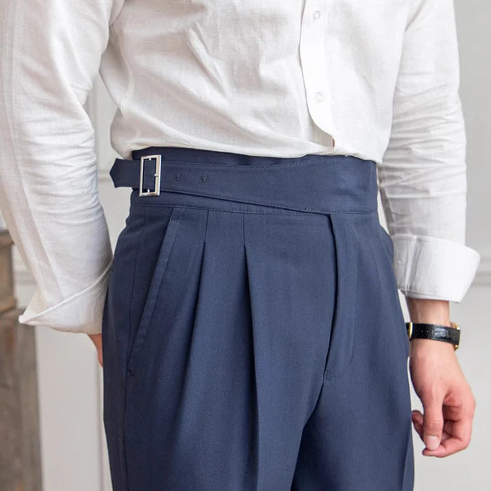 LAZARE HERITAGE PLEATED TROUSERS