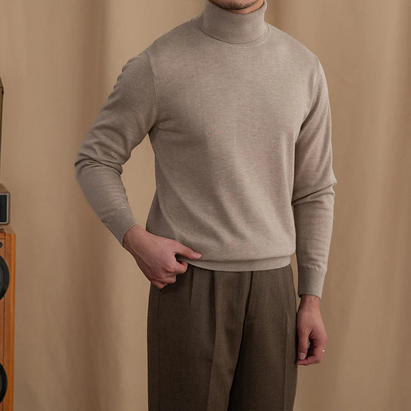 LUSSO WOOL BLEND TURTLENECK