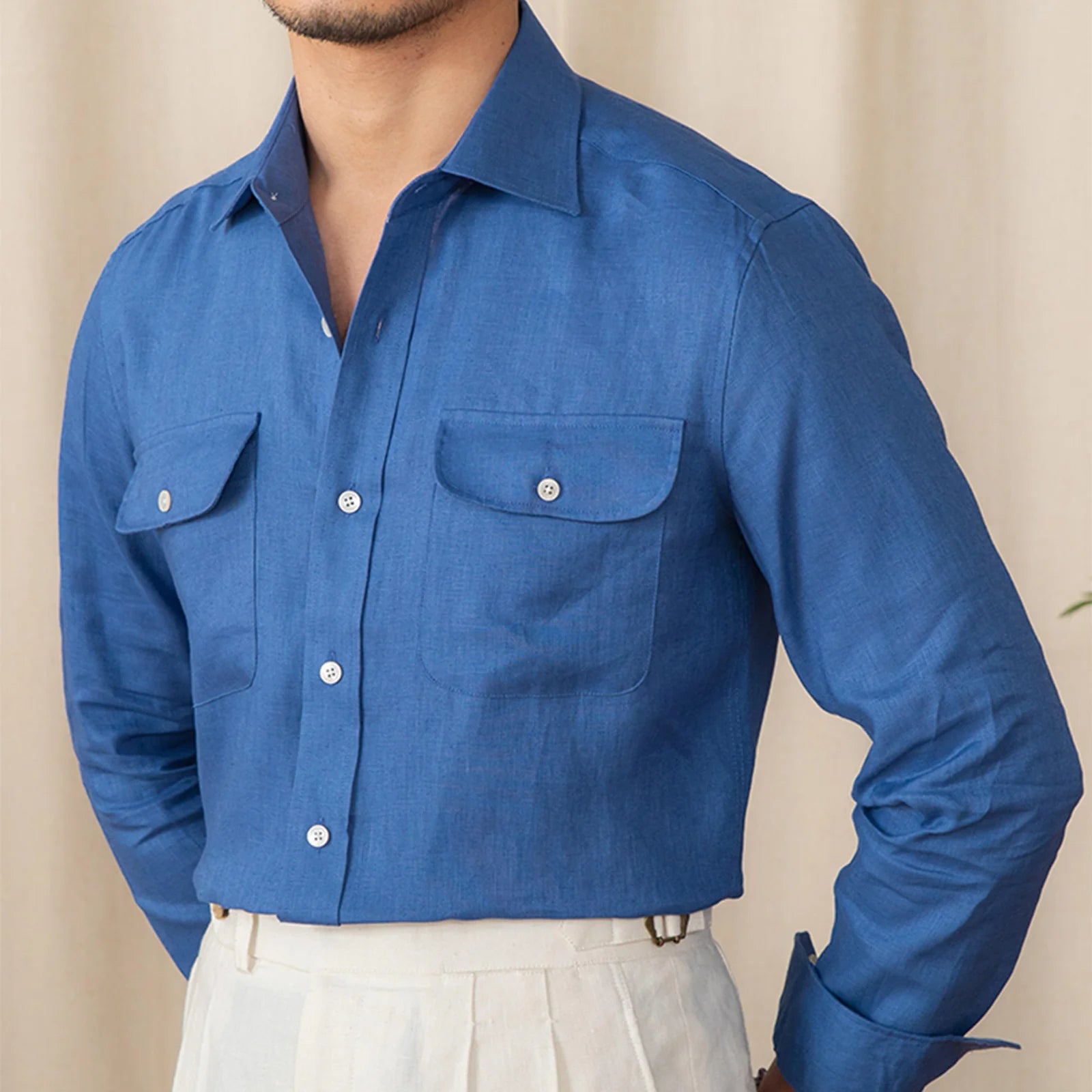 CAVARI HERITAGE LINEN SHIRT