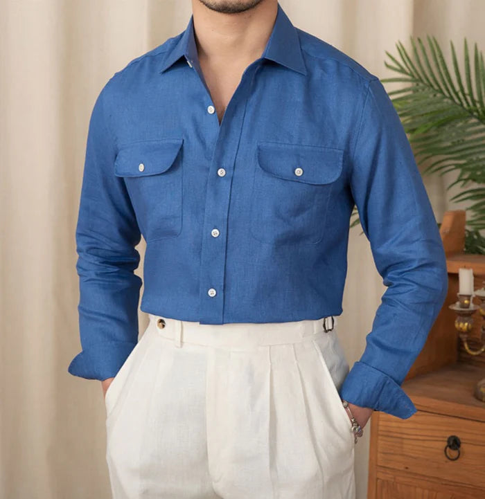 CAVARI HERITAGE LINEN SHIRT