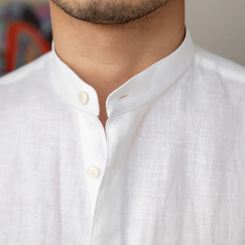 MAISON LINEN COLLAR SHIRT