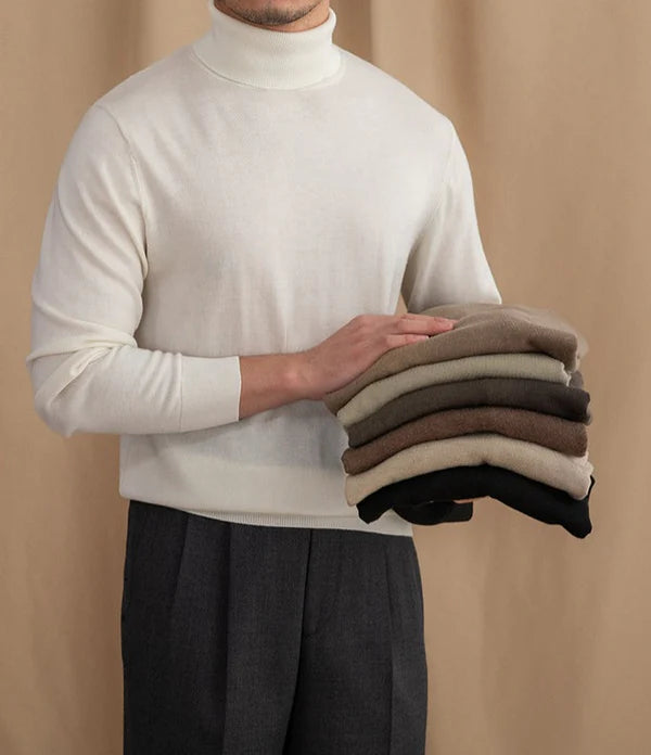 LUSSO WOOL BLEND TURTLENECK