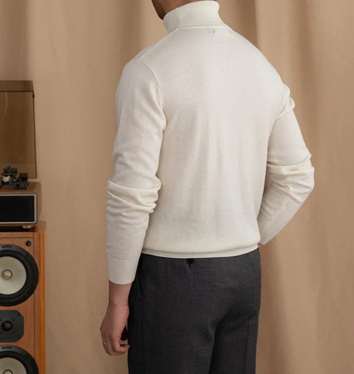 LUSSO WOOL BLEND TURTLENECK