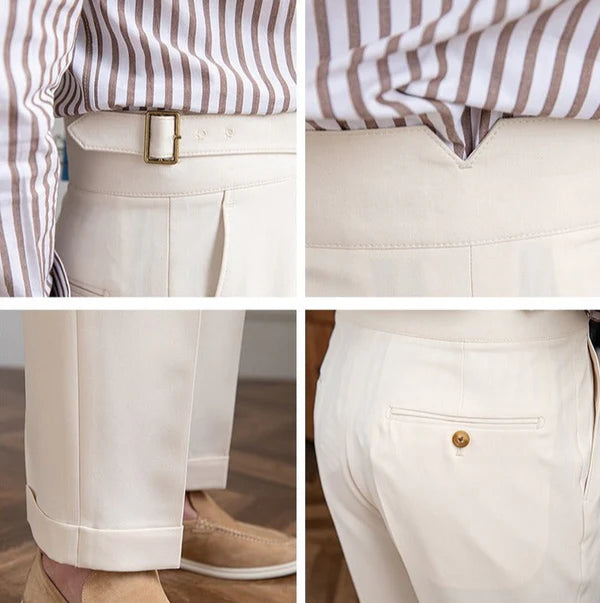 DERMONT HERITAGE PLEATED TROUSERS