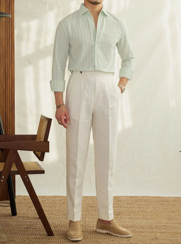 ALVORO STRIPED CLASSIC SHIRT