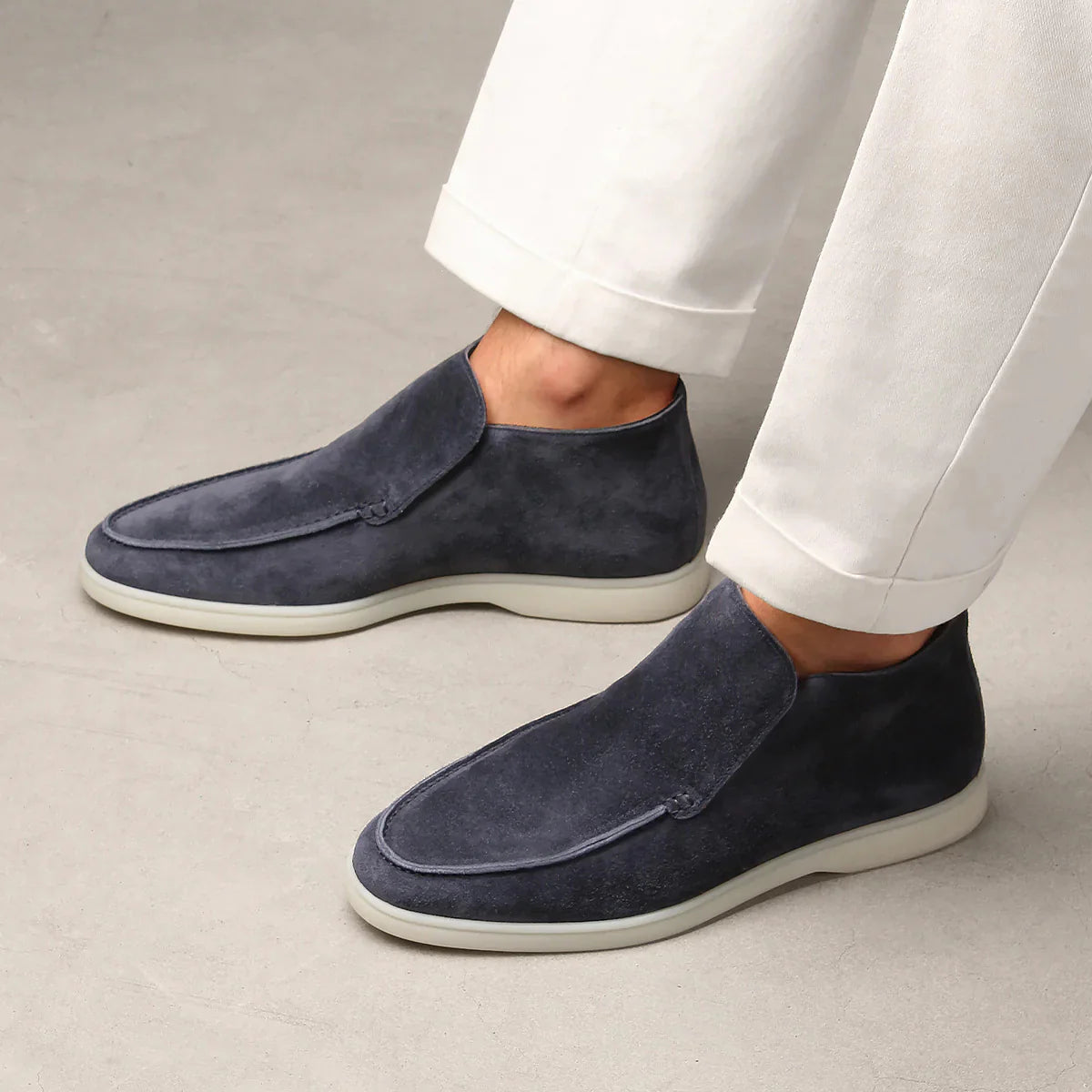 VALERIO HIGH SUEDE LOAFERS