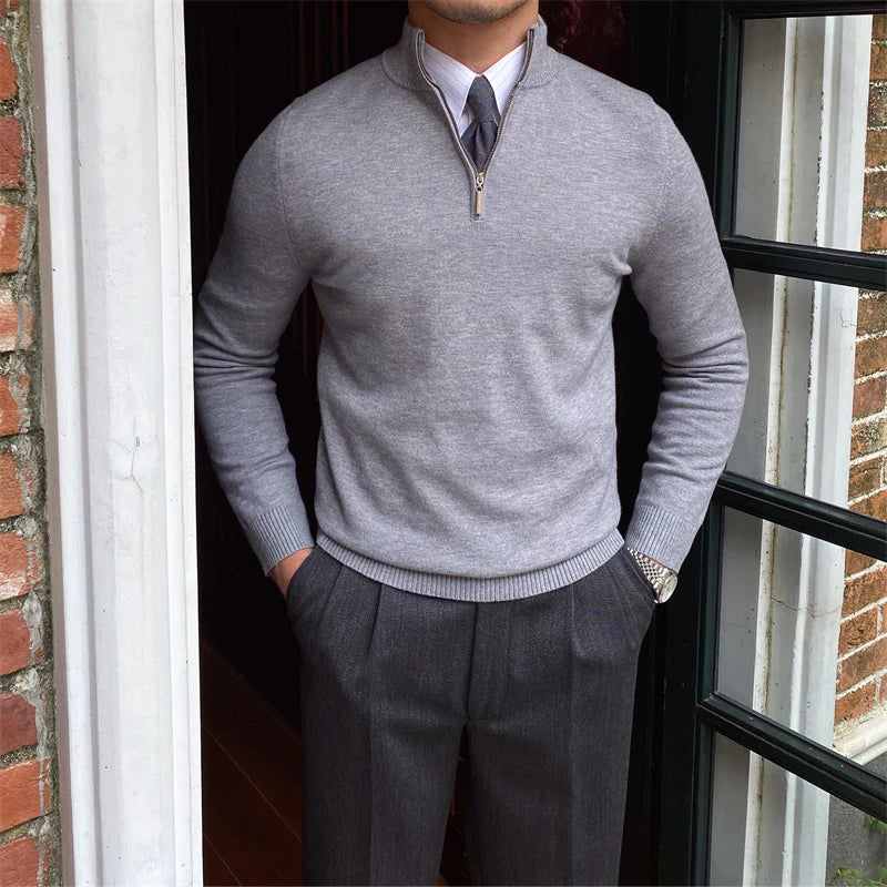 SOHO QUARTER-ZIP SWEATER