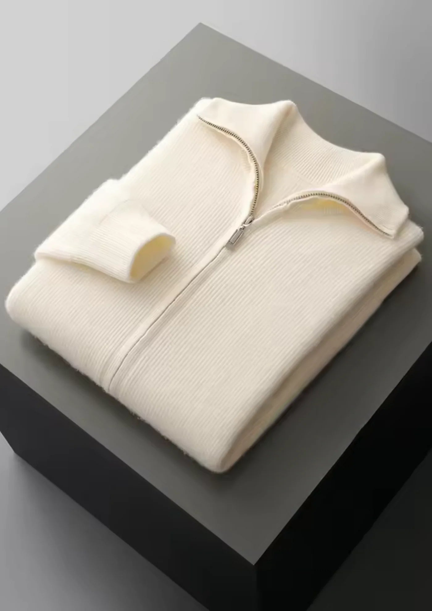 WINDSOR WOOL RIBBED CARDIGAN