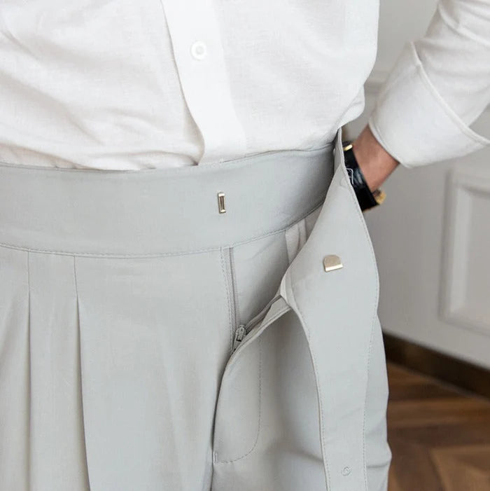 LAZARE HERITAGE PLEATED TROUSERS