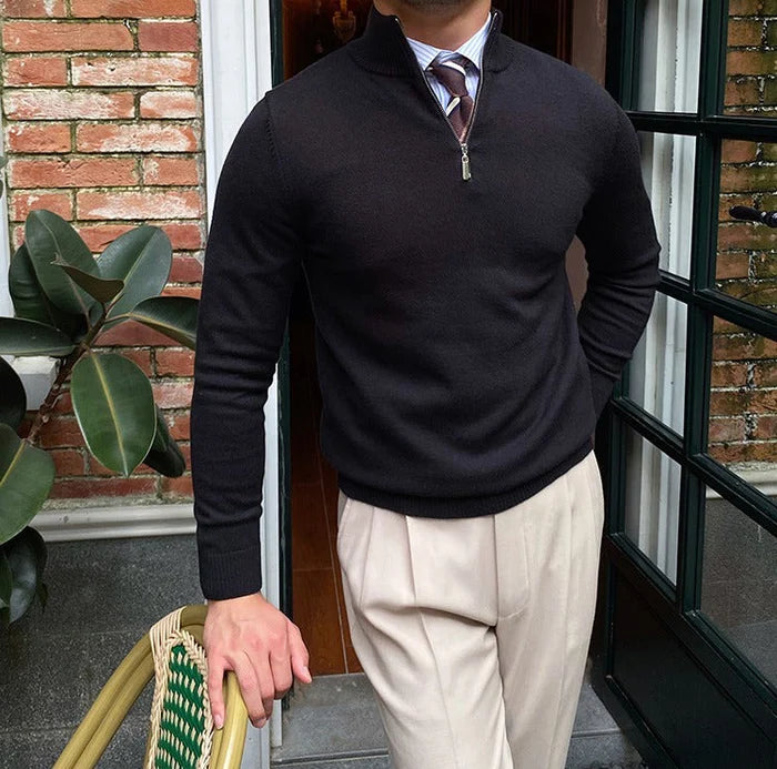 SOHO QUARTER-ZIP SWEATER