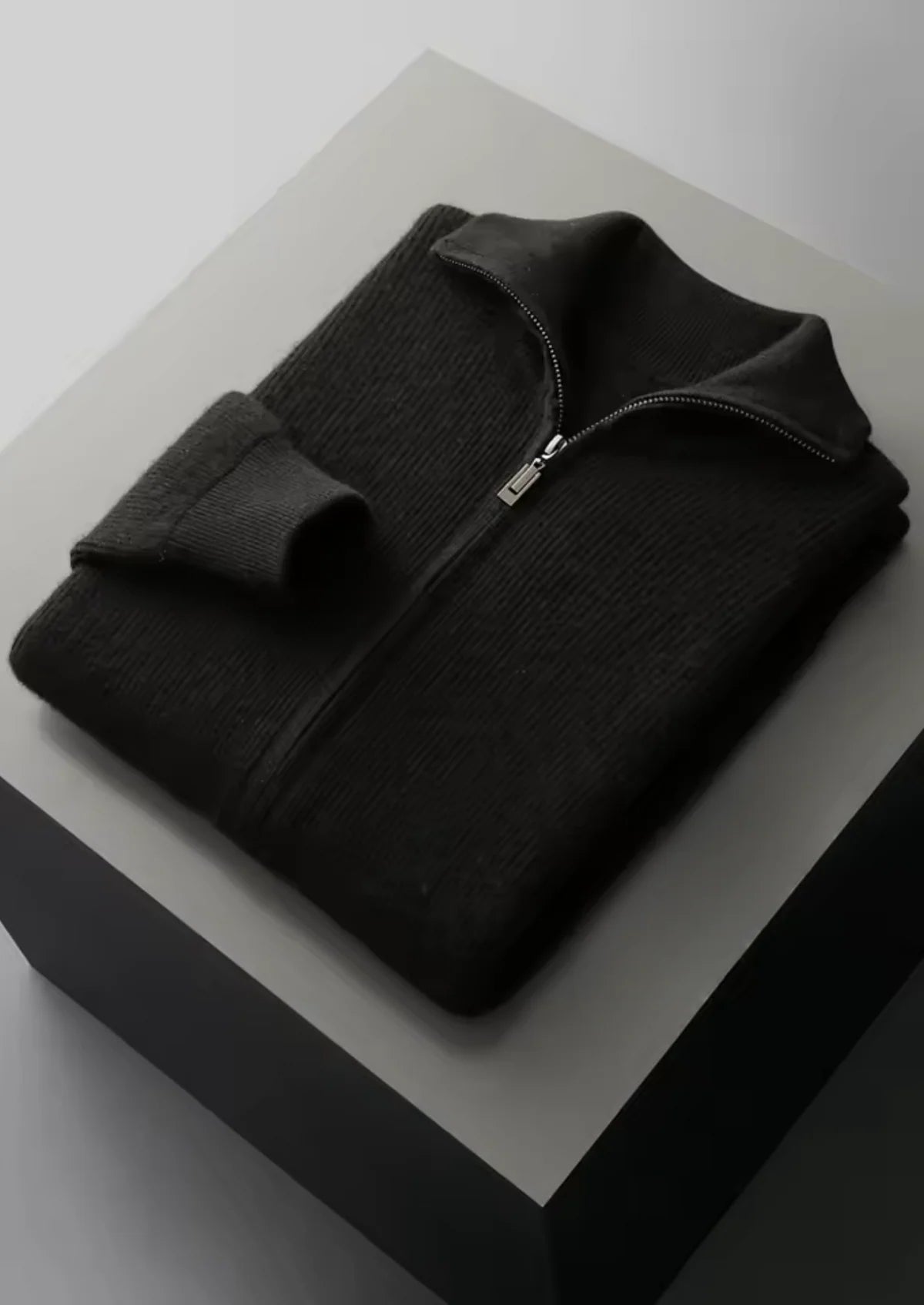 WINDSOR WOOL RIBBED CARDIGAN