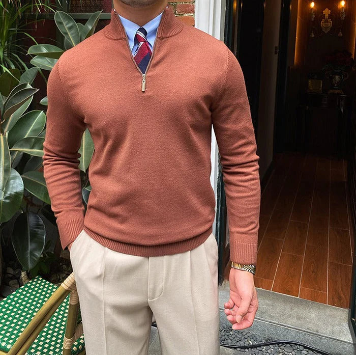 SOHO QUARTER-ZIP SWEATER