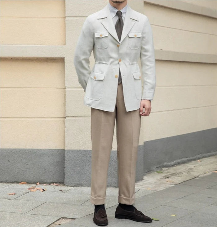 LISBON TAILORED UTILITY COLLAR JACKET