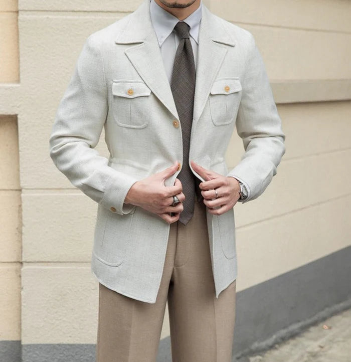 LISBON TAILORED UTILITY COLLAR JACKET
