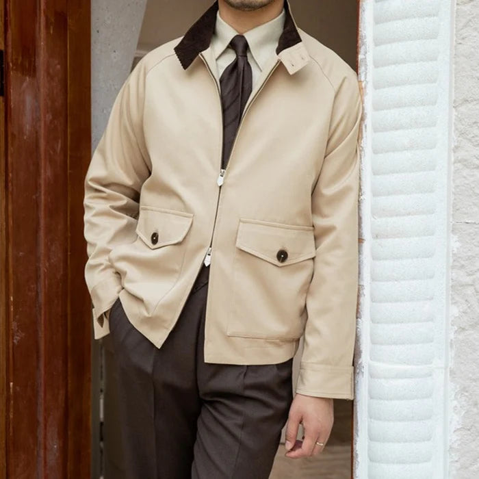 OXFORD CLUB CORDURAY COLLAR JACKET