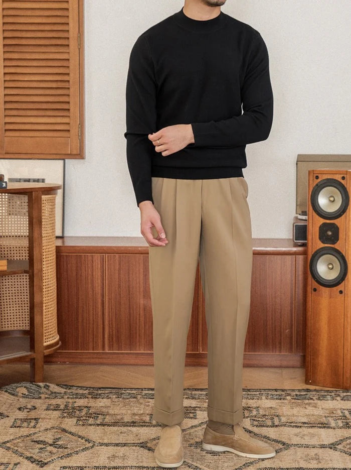 REGAL SLIM FIT WOOL NECK