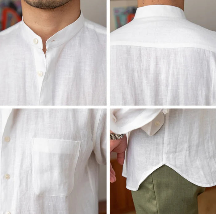 MAISON LINEN COLLAR SHIRT