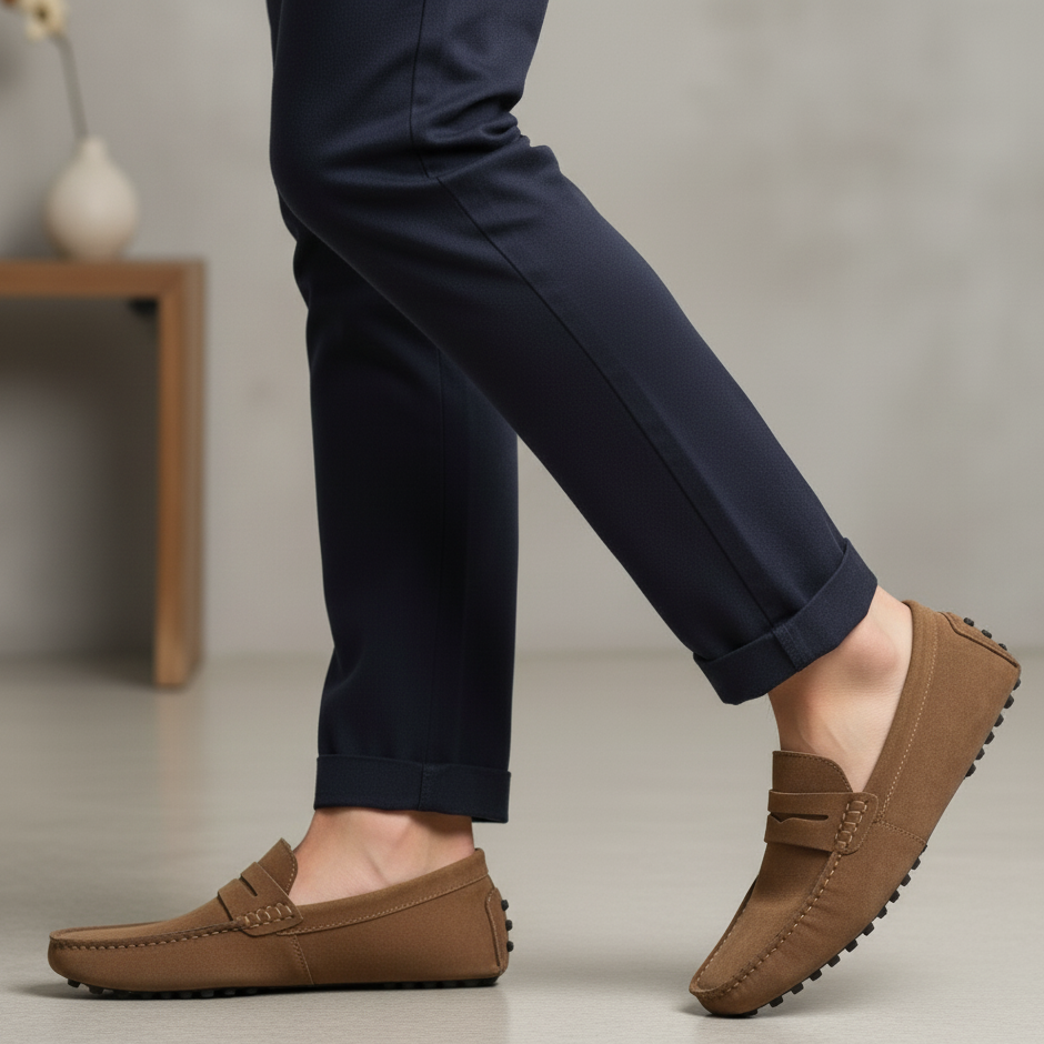 AMALFI CLUB SUEDE LOAFERS