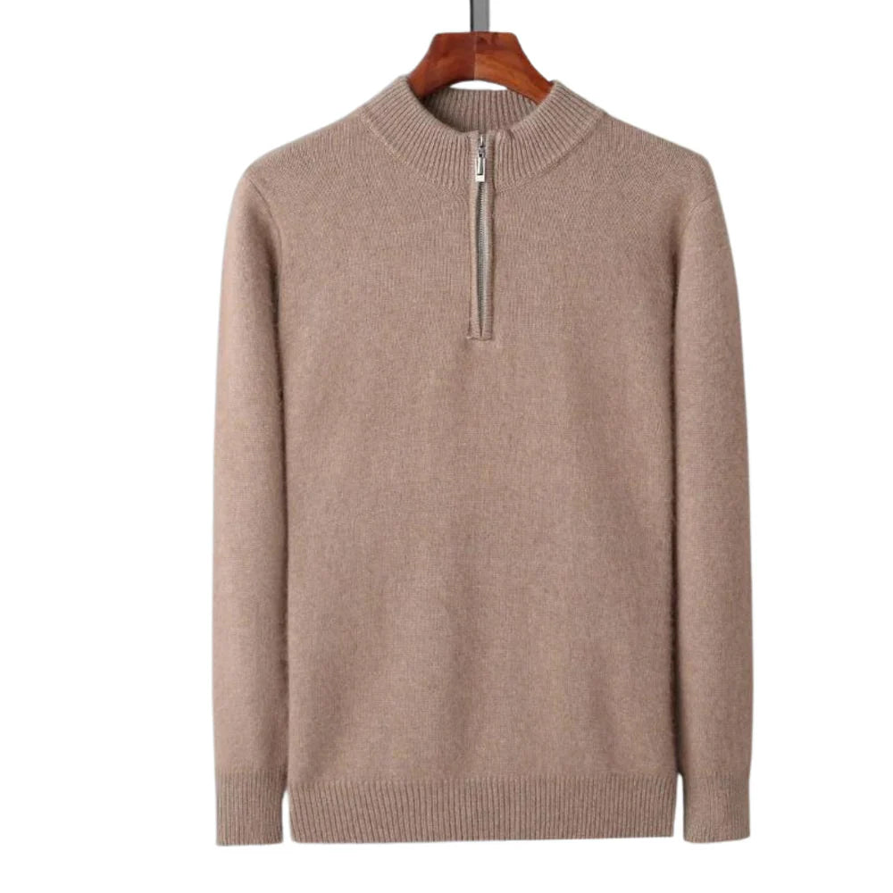 BELGRAVIA 100% CASHMERE ZIP UP